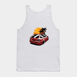 Red E39 Touring Sunset Tank Top